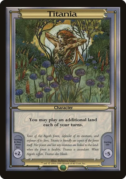 Titania, carte Magic PVAN 406 — extension Vanguard Series