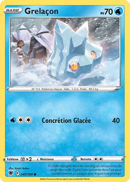 Grelaçon, carte Pokémon ASR 047 — extension Astres Radieux