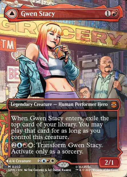 Gwen Stacy // Ghost-Spider, Magic card SPM 202 — Marvel's Spider-Man set