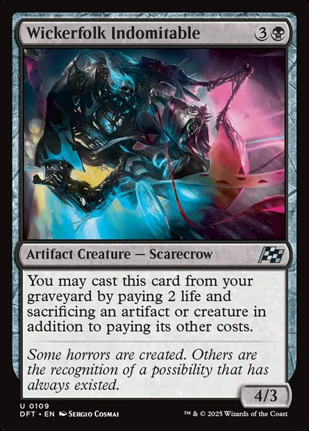 Wickerfolk Indomitable, Magic card DFT 109 — Aetherdrift set