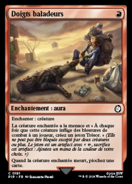 Doigts baladeurs, carte Magic PIP 191 — extension Fallout