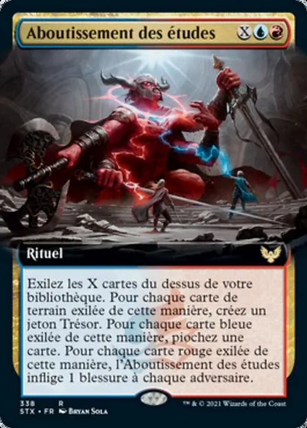 Aboutissement des études, carte Magic STX 338 — extension Strixhaven: l'Académie des Mages