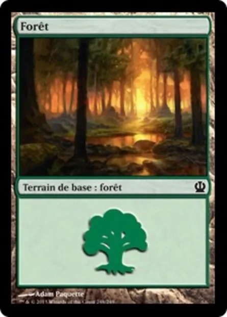 Forêt, carte Magic THS 248 — extension Theros