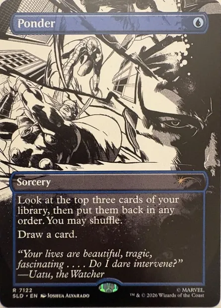 Contemplation, carte Magic SLD 7122 — extension Secret Lair Drop