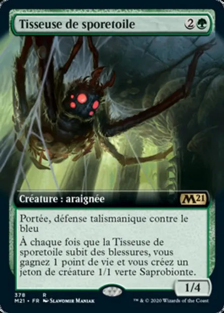 Tisseuse de sporetoile, carte Magic M21 378 — extension Core Set 2021