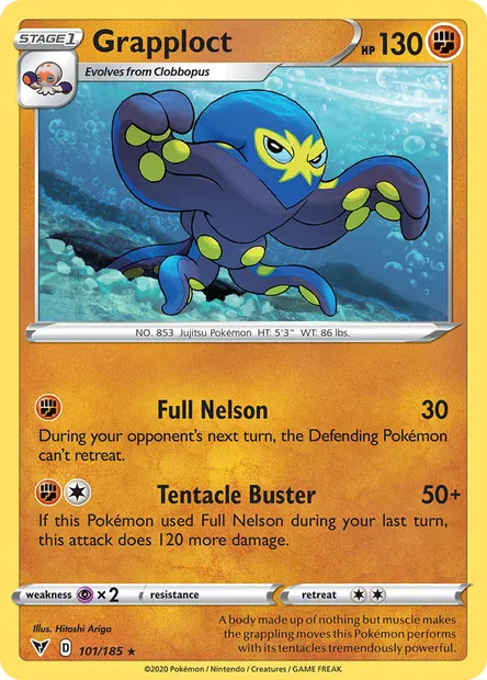 Grapploct, Pokémon card VIV 101 — Vivid Voltage set