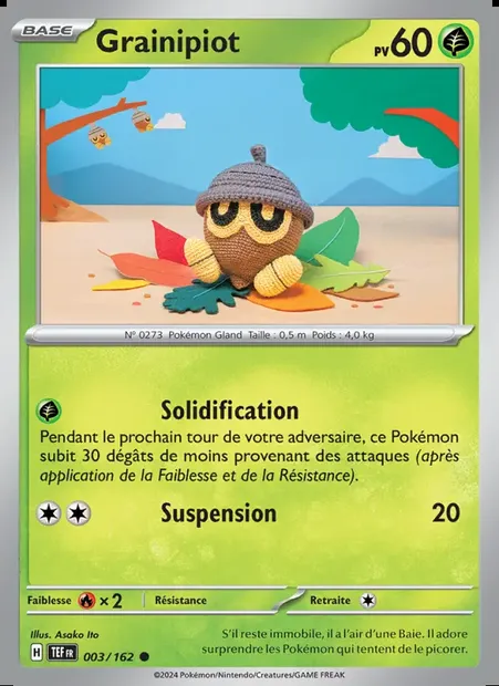 Grainipiot, carte Pokémon TEF 003 — extension Forces Temporelles