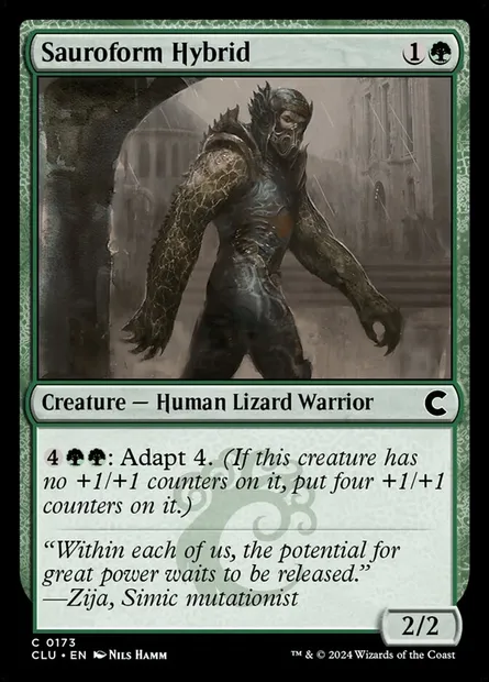 Sauroform Hybrid, Magic card CLU 173 — Ravnica: Clue Edition set