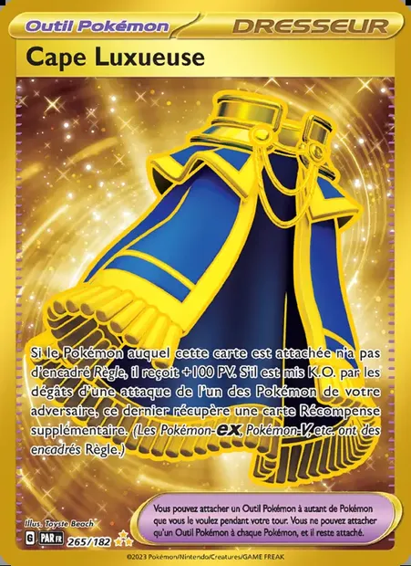 Cape Luxueuse, carte Pokémon PAR 265 — extension Faille Paradoxe