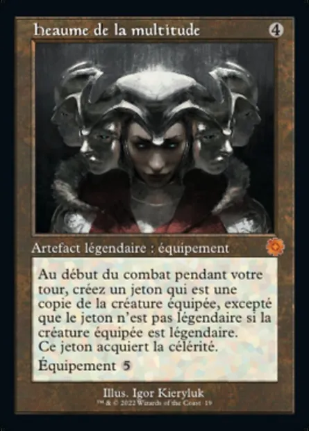 Heaume de la multitude, carte Magic BRR 19 — extension The Brothers' War Retro Artifacts