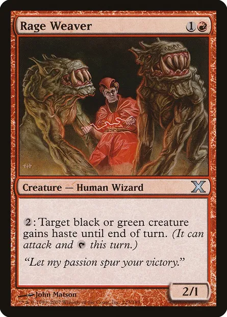 Rage Weaver, Magic card 10E 223 — Tenth Edition set