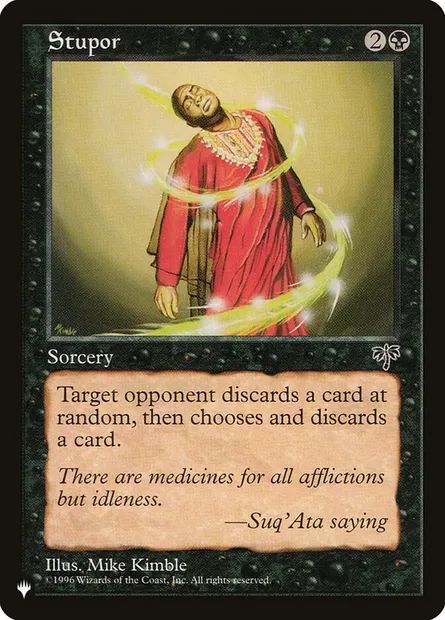 Stupor, Magic card PLST MIR-147 — The List set