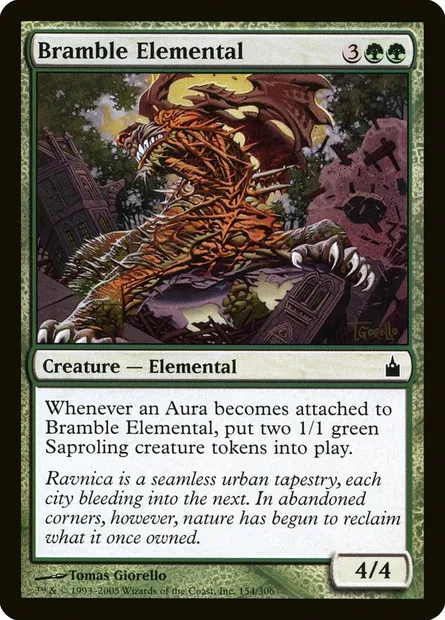 Élémental de ronces, carte Magic RAV 154 — extension Ravnica: La Cité des Guildes