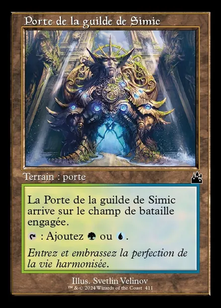 Porte de la guilde de Simic, carte Magic RVR 411 — extension Ravnica Remastered