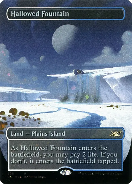 Fontaine sacrée, carte Magic UNF 528 — extension Unfinity