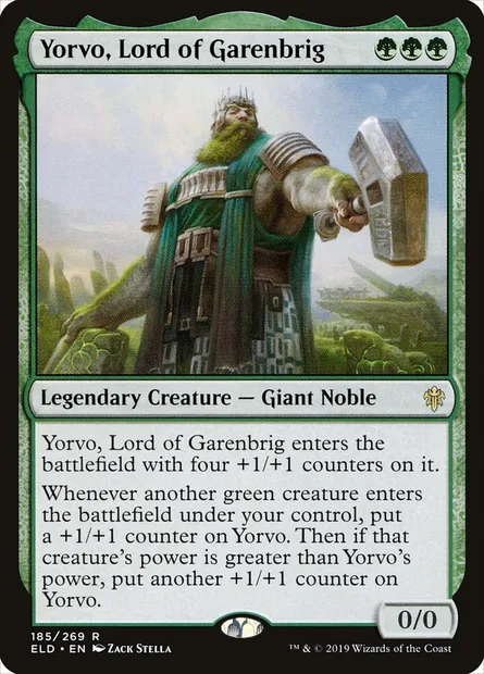 Yorvo, Lord of Garenbrig, Magic card ELD 185 — Throne of Eldraine set