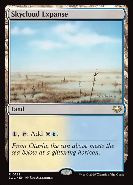 Skycloud Expanse, Magic card EOC 181 — Edge of Eternities Commander set