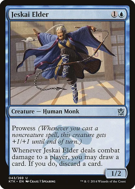 Jeskai Elder, Magic card KTK 43 — Khans of Tarkir set