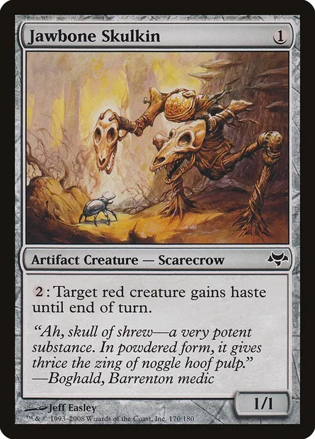 Jawbone Skulkin, Magic card EVE 170 — Eventide set