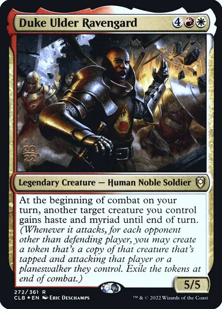 Duc Ulder Gardecorbeau, carte Magic PCLB 272s — extension Battle for Baldur's Gate Promos