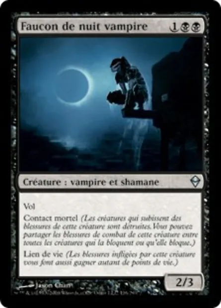 Faucon de nuit vampire, carte Magic ZEN 116 — extension Zendikar