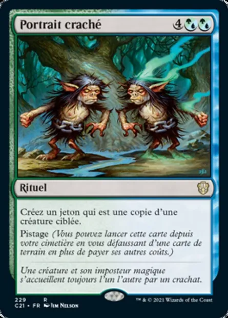 Portrait craché, carte Magic C21 229 — extension Commander 2021