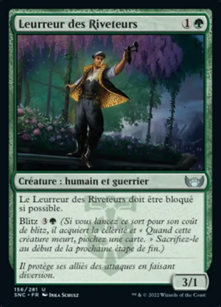 Leurreur des Riveteurs, carte Magic SNC 156 — extension Les rues de la Nouvelle-Capenna