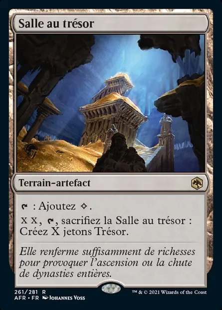 Salle au trésor, carte Magic AFR 261 — extension Forgotten Realms: Aventures dans les Royaumes Oubliés