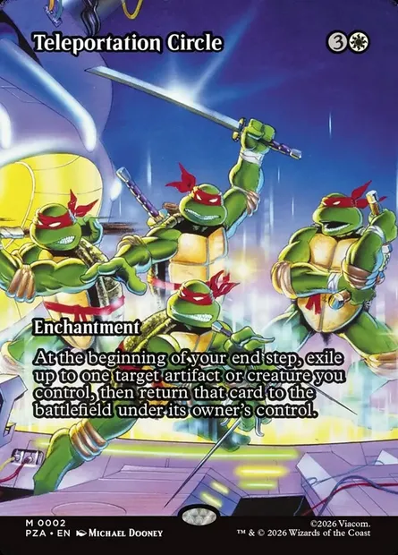 Teleportation Circle, Magic card PZA 2 — Teenage Mutant Ninja Turtles Source Material set