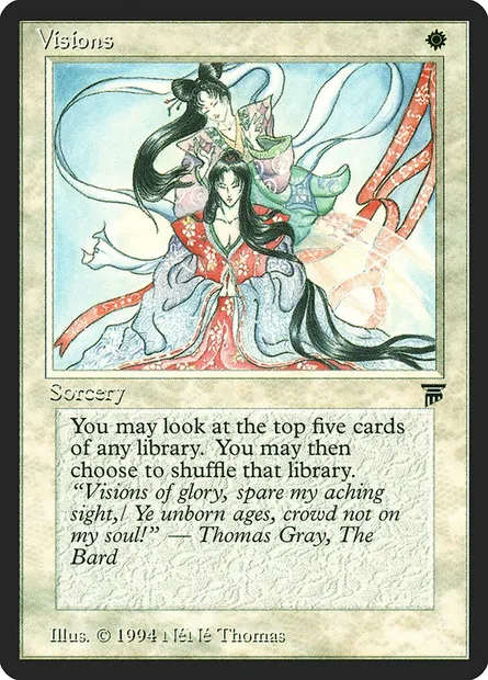 Visions, carte Magic LEG 41 — extension Legends
