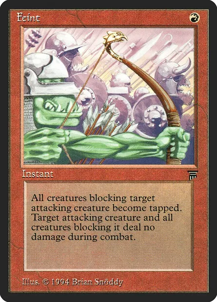 Feint, Magic card LEG 146 — Legends set