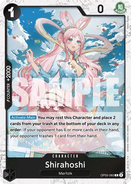 Shirahoshi, One Piece card OP05-082 — AWAKENING OF THE NEW ERA set
