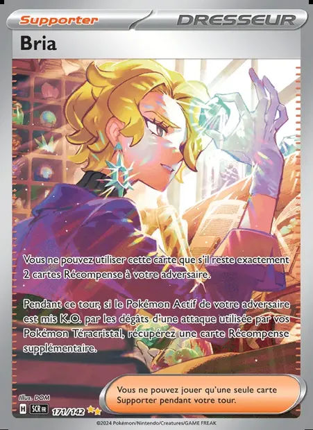 Bria, carte Pokémon SCR 171 — extension Couronne Stellaire