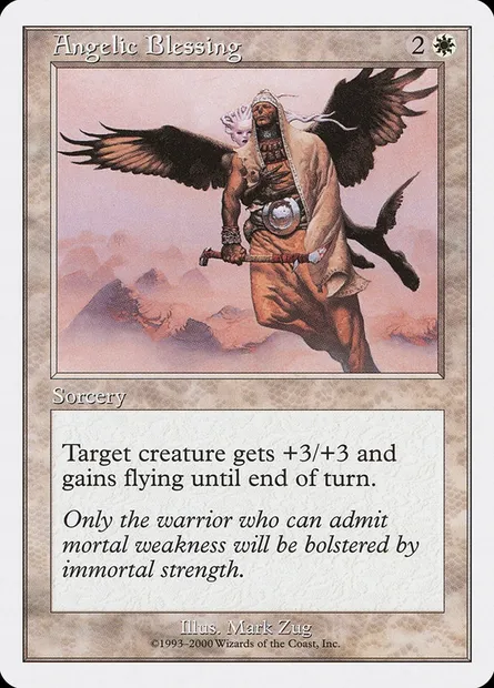 Angelic Blessing, Magic card S00 1 — Starter 2000 set