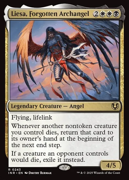 Liesa, Forgotten Archangel, Magic card INR 243 — Innistrad Remastered set