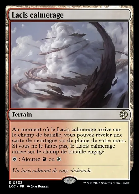 Lacis calmerage, carte Magic LCC 333 — extension The Lost Caverns of Ixalan Commander