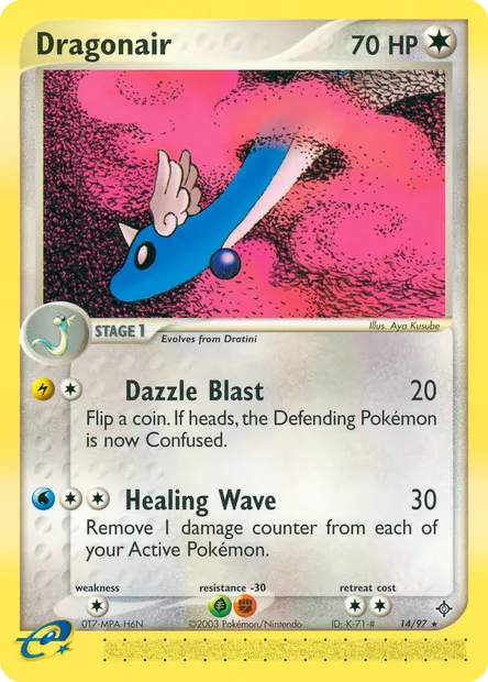 Dragonair, Pokémon card DR 14 — Dragon set