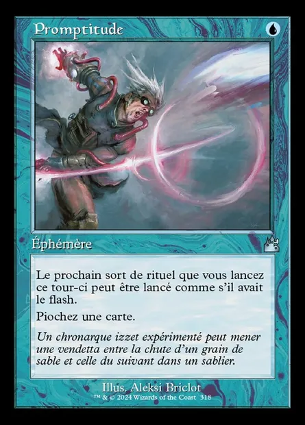 Promptitude, carte Magic RVR 318 — extension Ravnica Remastered