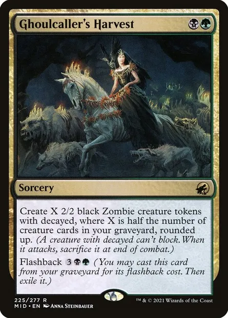 Ghoulcaller's Harvest, Magic card MID 225 — Innistrad: Midnight Hunt set