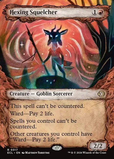 Hexing Squelcher, Magic card ECL 317 — Lorwyn Eclipsed set