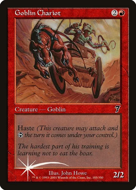 Goblin Chariot, Magic card 7ED 185★ — Seventh Edition set