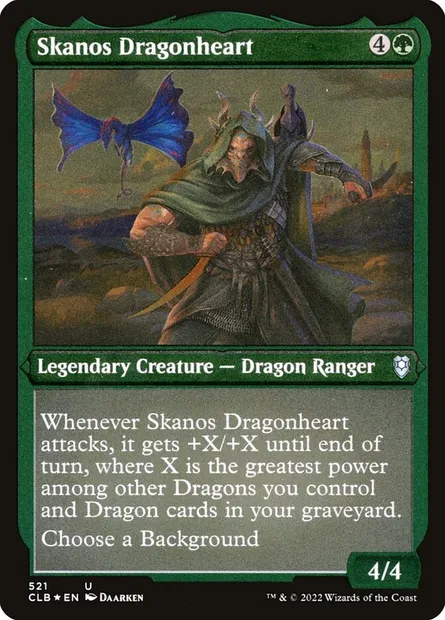 Skanos Dragonheart, Magic card CLB 521 — Commander Legends: Battle for Baldur's Gate set