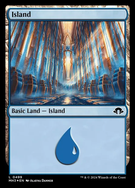Island, Magic card MH3 499 — Modern Horizons 3 set
