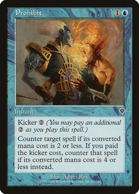 Prohibit, Magic card INV 67 — Invasion set