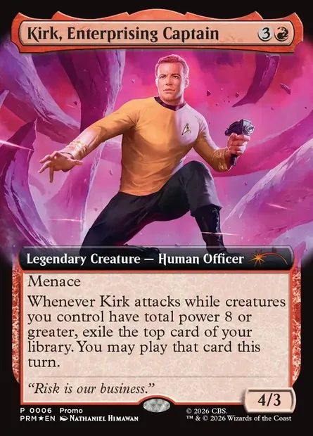 Kirk, Enterprising Captain, Magic card PURL 2026-2 — URL/Convention Promos set