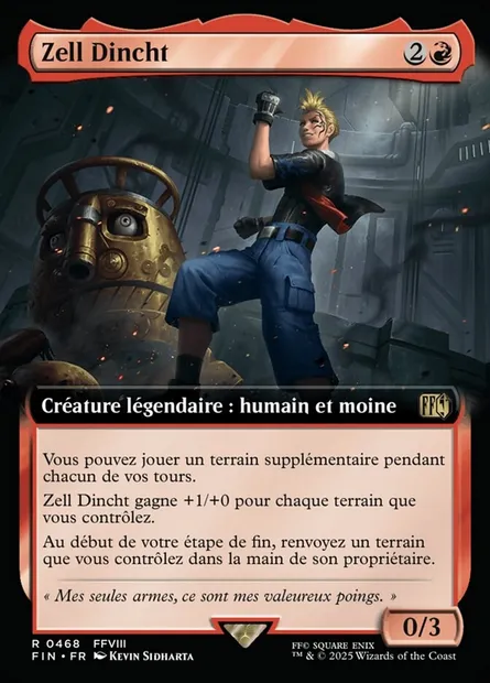 Zell Dincht, carte Magic FIN 468 — extension Final Fantasy