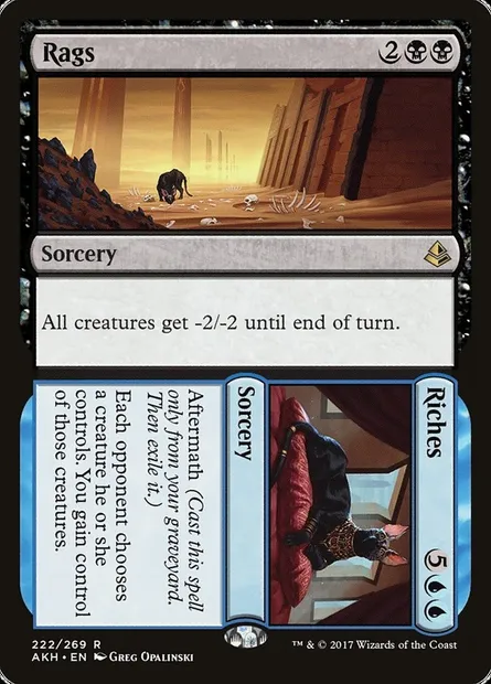 Rags // Riches, Magic card AKH 222 — Amonkhet set