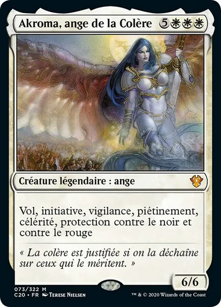 Akroma, ange de la Colère, carte Magic C20 73 — extension Commander 2020