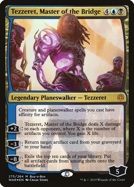 Tezzeret, Master of the Bridge, Magic card WAR 275 — War of the Spark set