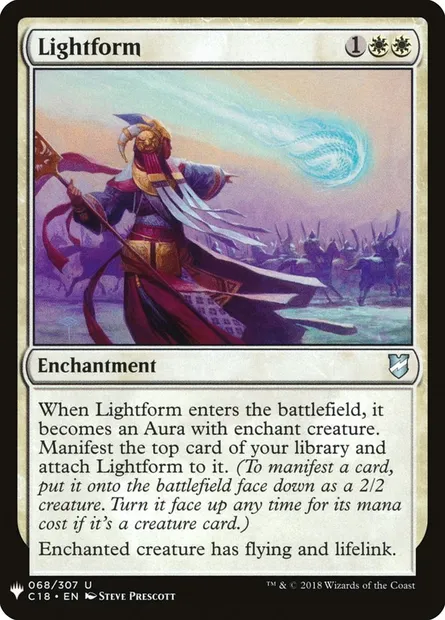 Forme lumineuse, carte Magic PLST C18-68 — extension The List